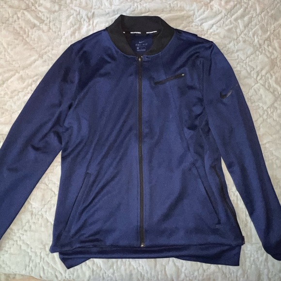 Navy Nike Basketball Zip Up - Picture 1 of 4